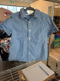 2T H&M Button-Up Shirt - Blue w/Spots