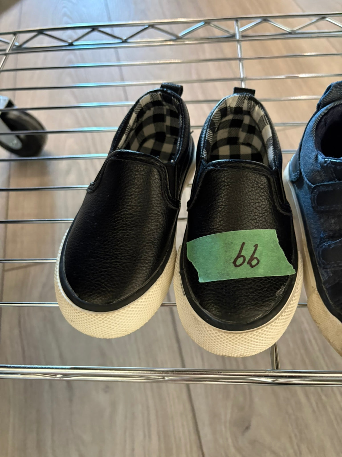 6T Joe Fresh Shoes - Black w/Checks Inside