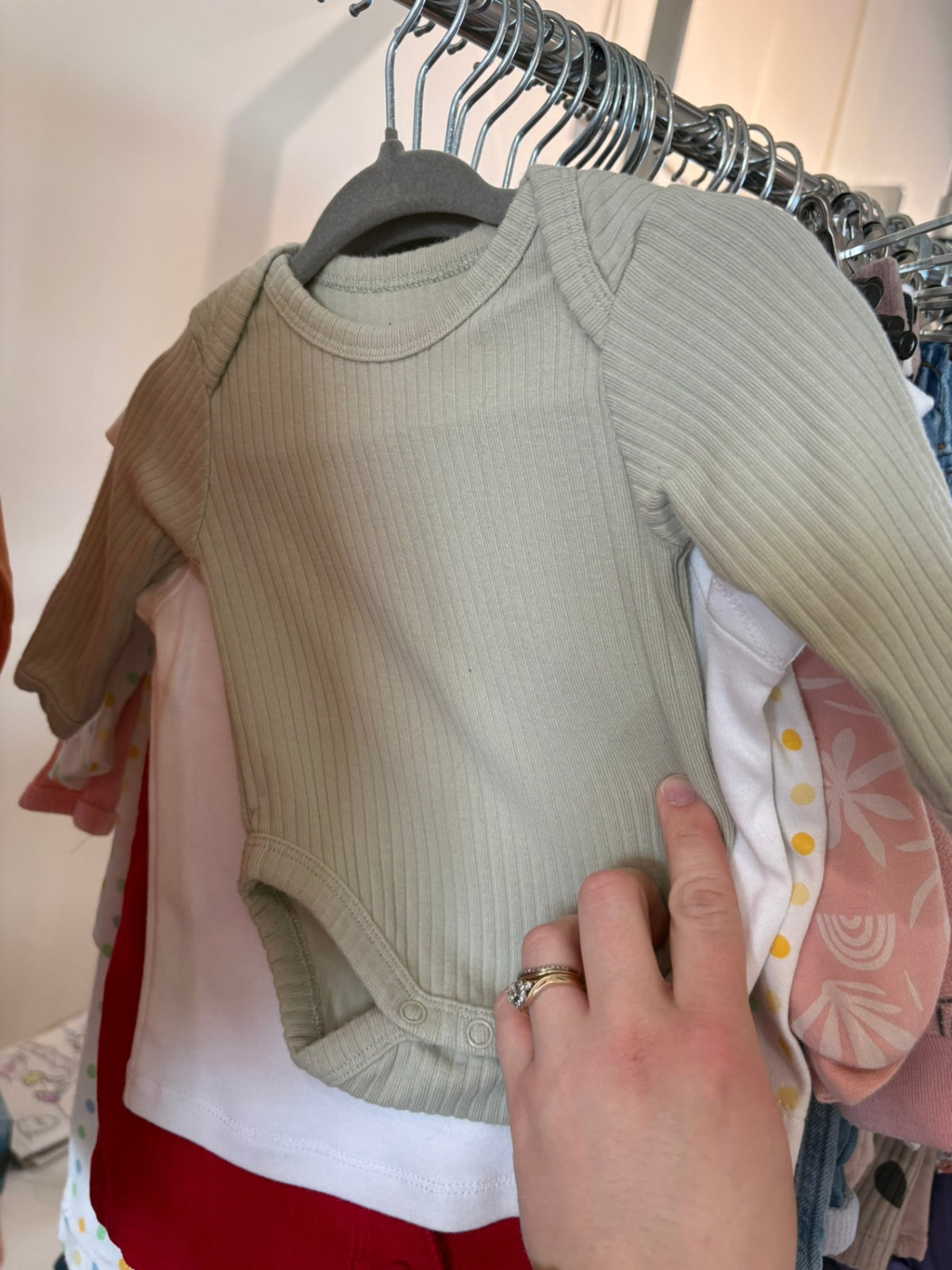 Newborn Mila Bodysuit - Light Green