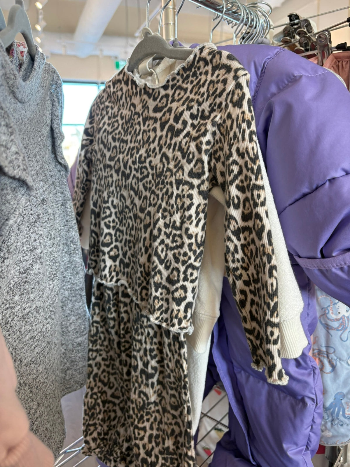6-12m The New Society 2-Piece: Shirt and Pants - Leopard