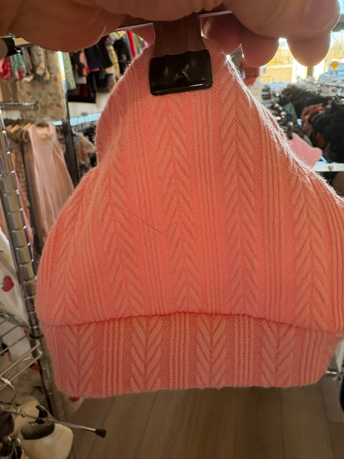 Newborn Unknown Baby Hat - Pink w/Ears