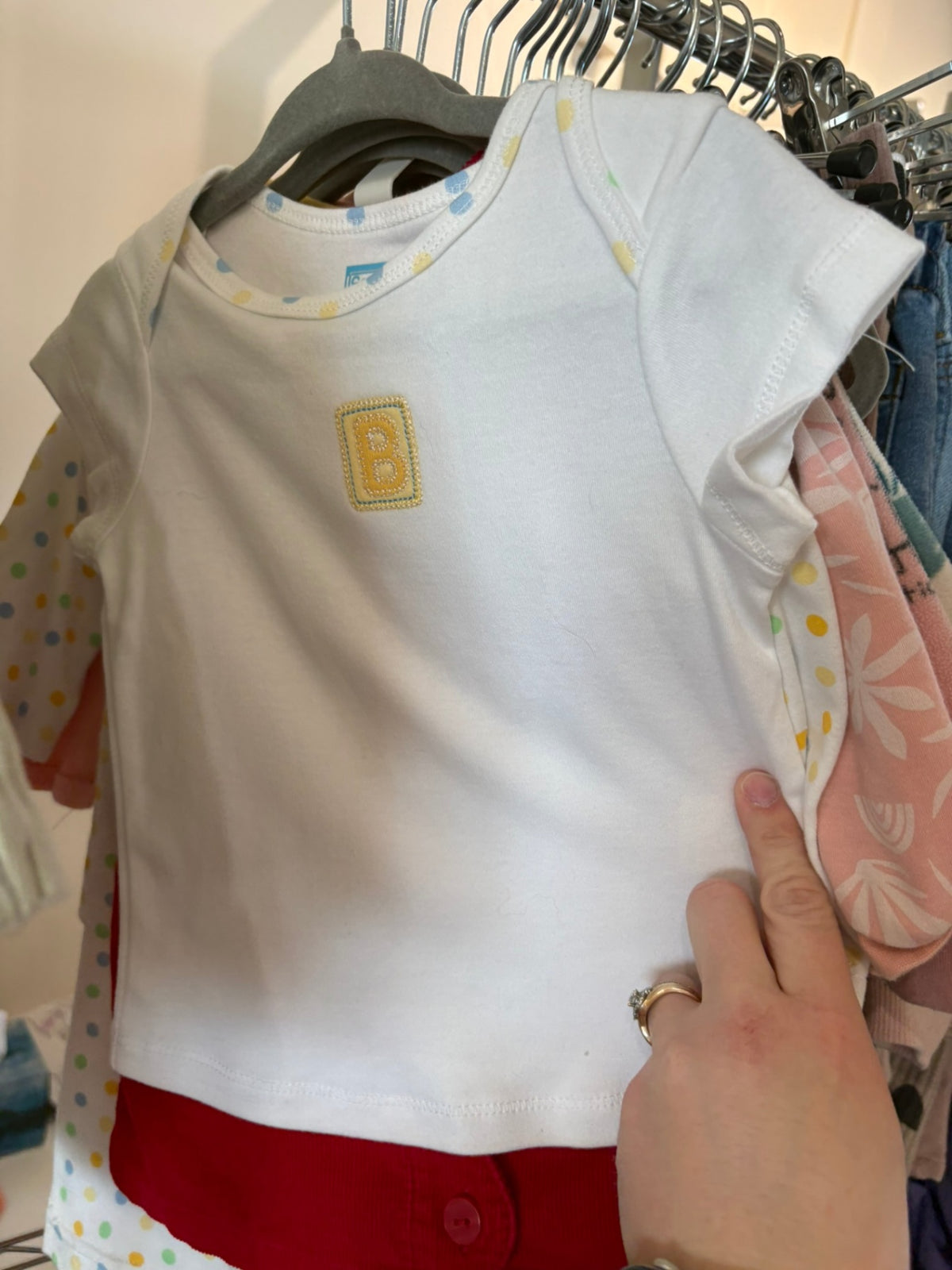 3-6m Sesame Beginnings T-Shirt - White 'B'
