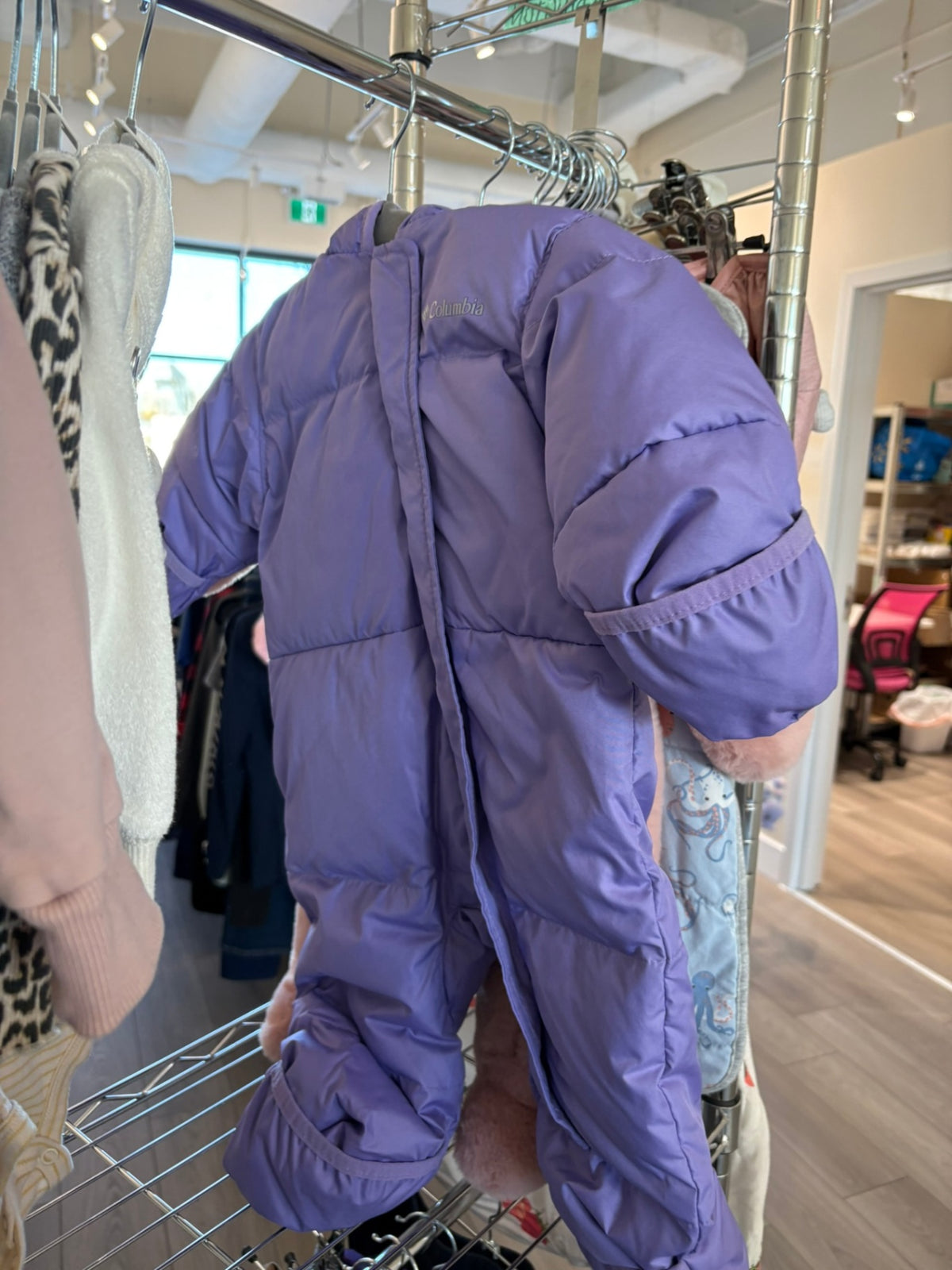 6-12m Columbia Snowsuit - Purple