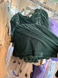 6-9m Carter's Dress - Green Velvet