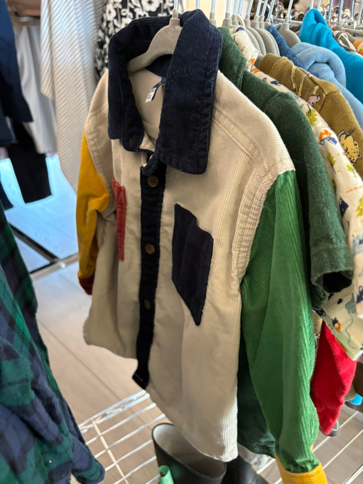 18-24m Old Navy Button-Up Shirt - Multi Blocks