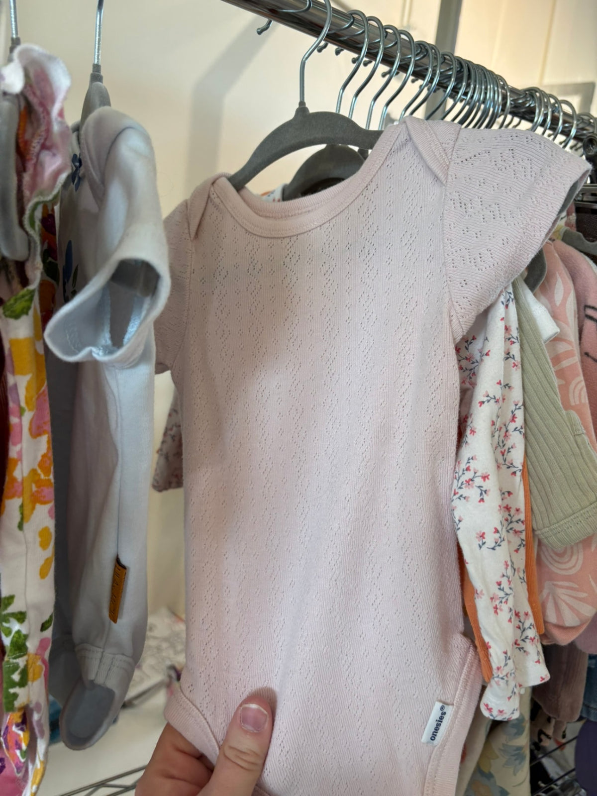 3-6m Gerber Bodysuit - Light Pink
