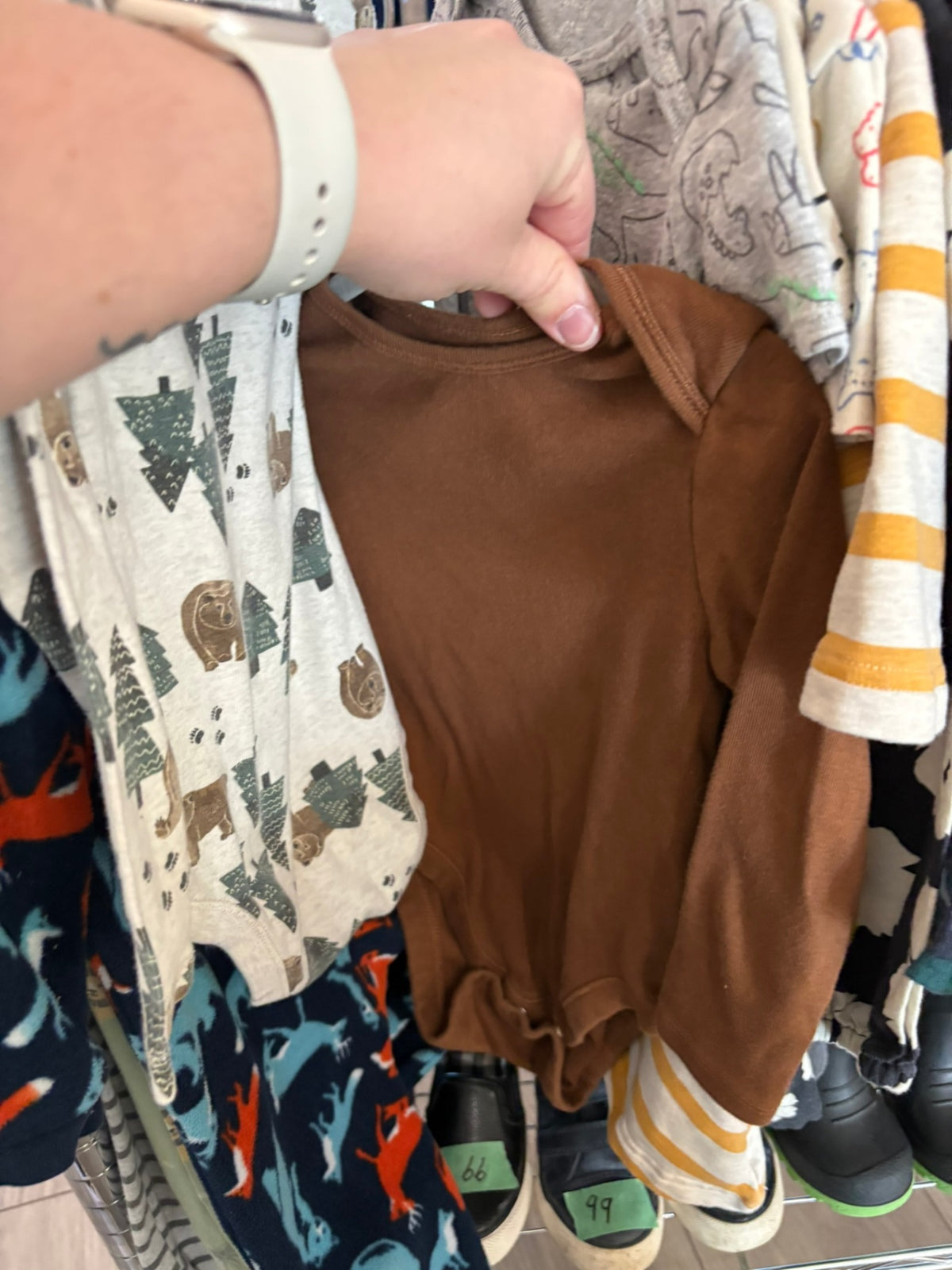 18-24m Old Navy 2-Piece: Bodysuits - Brown Bear and Tree
