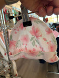 Newborn Unknown Baby Hat - White Floral