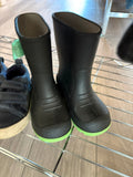 6T Unknown Rubber Boots - Black and Green