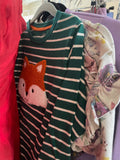 5T Gymboree Long Sleeve Shirt - Green Fox