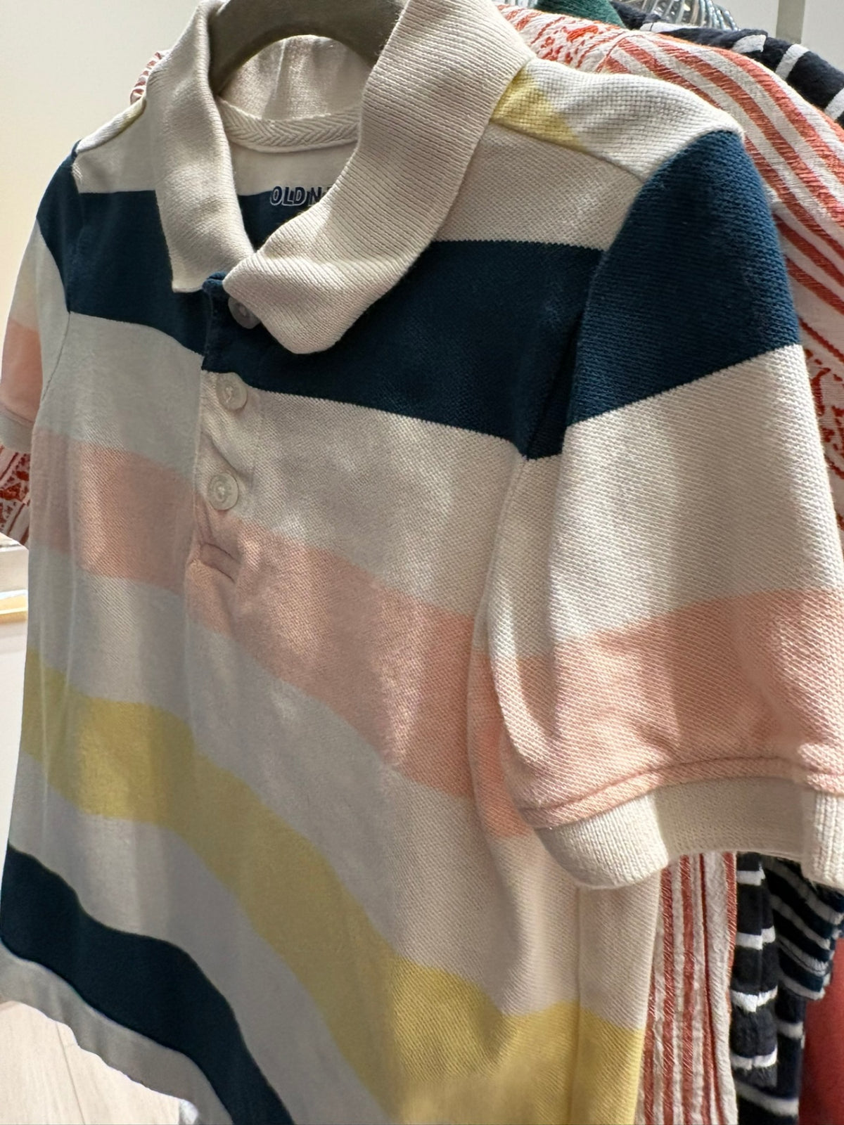 18-24m Old Navy T-Shirt - Cream, Pink, Yellow