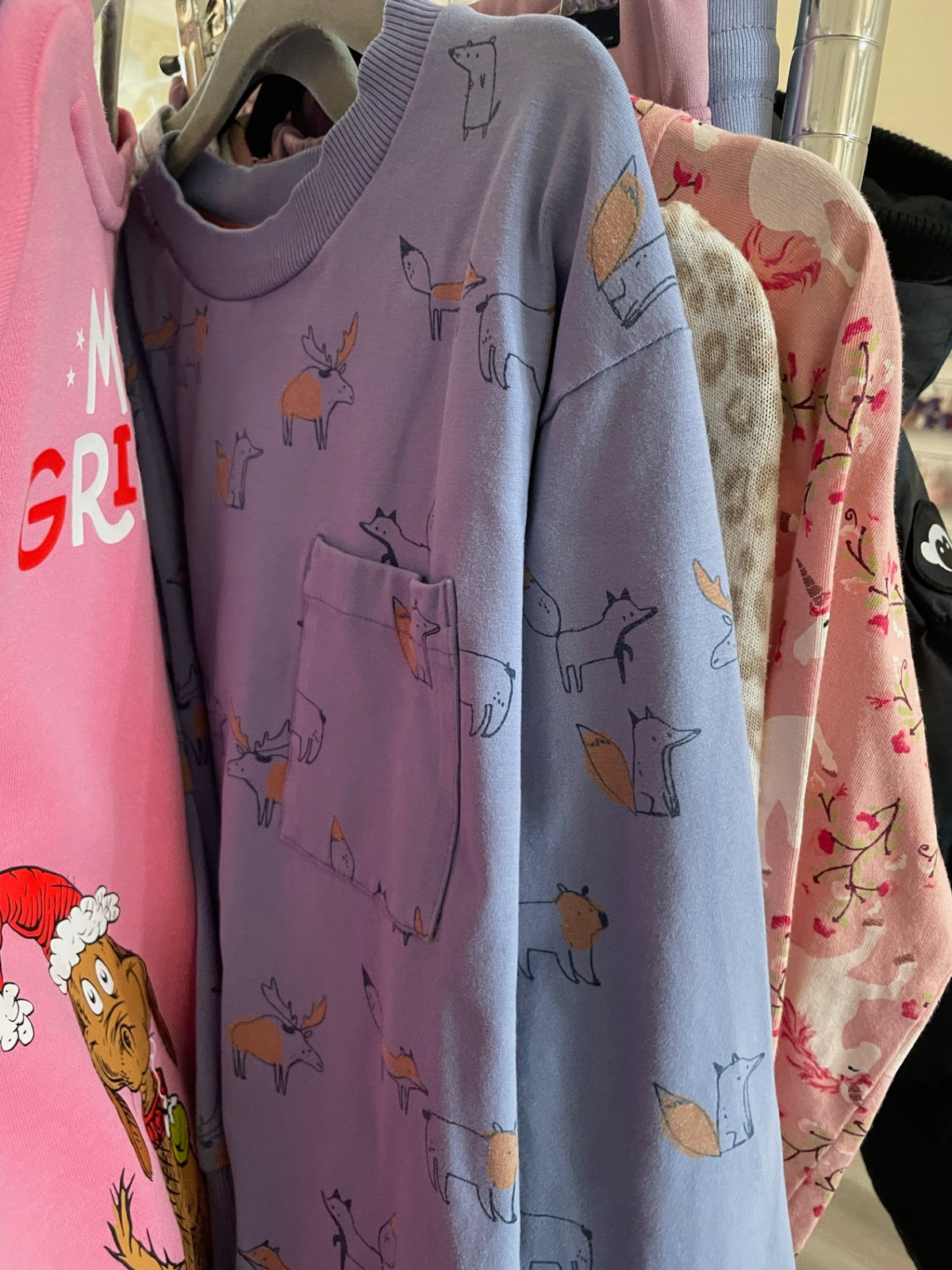 5T Souris Mini Sweater - Blue Animals