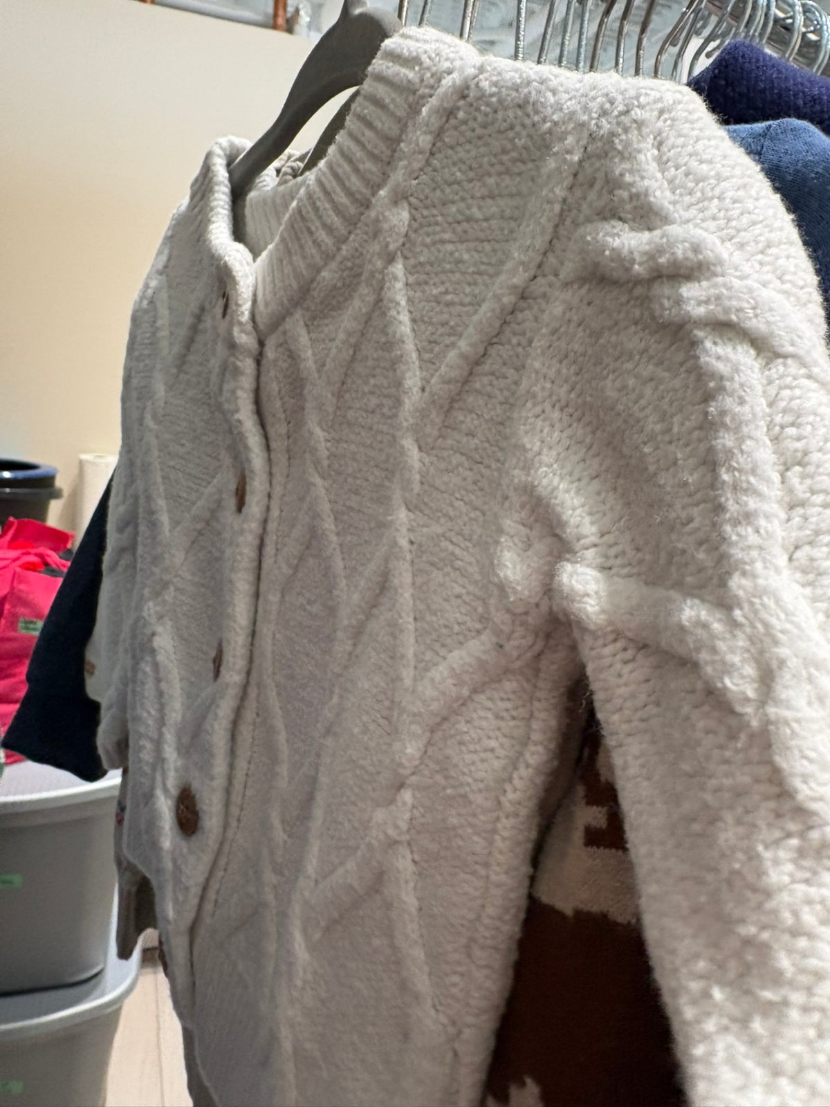 6-12m Old Navy Sweater - Cream Knit