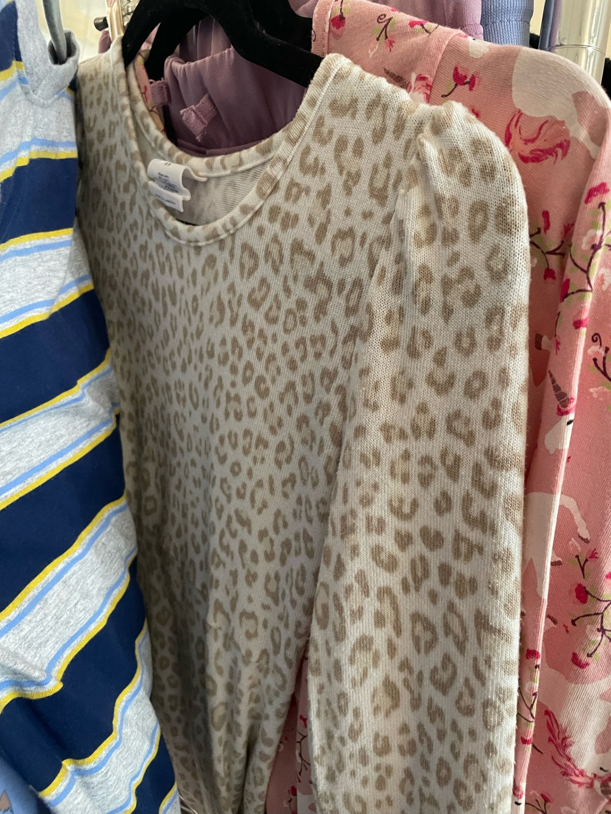 6-7Y GAP Dress - White Cheetah