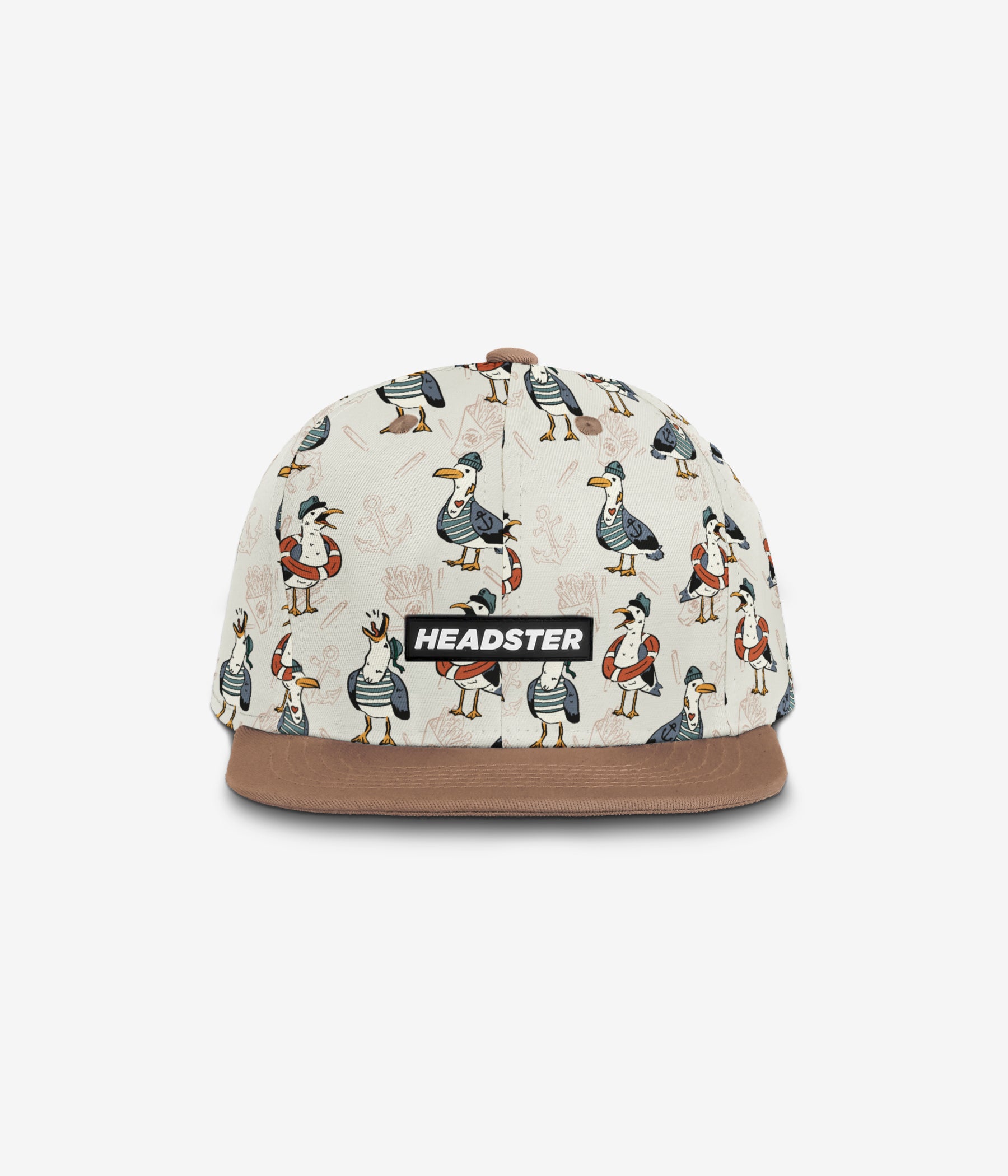 Captain Seagull Snapback - White Sand